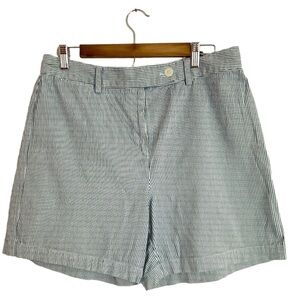 Talbots Black and White Striped Women Shorts